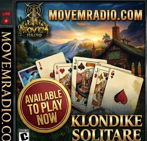 Klondike Solitaire cover art — fanned playing cards